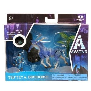 💜 Disney Avatar Medium Deluxe Creature - Tsu' Tey & Direhorse| McFarlane Toys